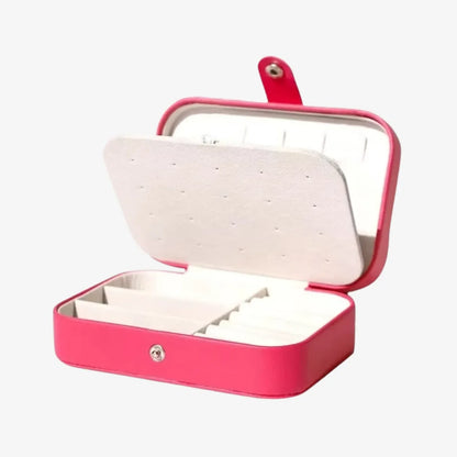 Porta-Joias de Viagem Portátil com Divisórias e Forro de Veludo - BellaBox®