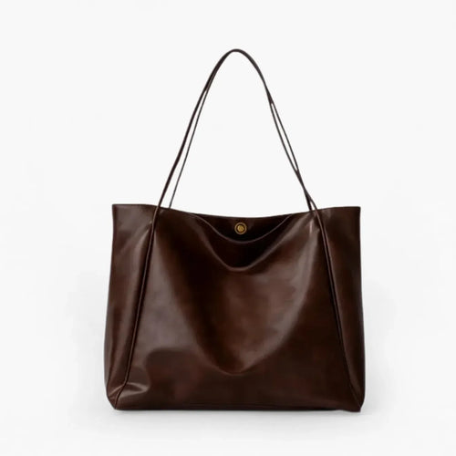 Bolsa de Couro Feminina Minimalista Grande - Morbol™
