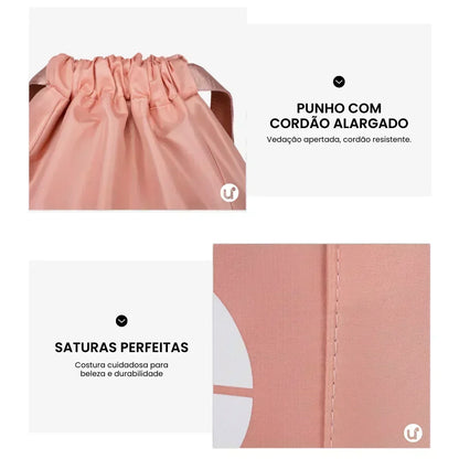 Mochila Saco Esportiva Impermeável com Bolso Antifurto - T60