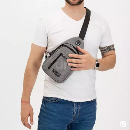 Mochila Transversal Impermeável e Antifurto para Viagem - CrossMove™
