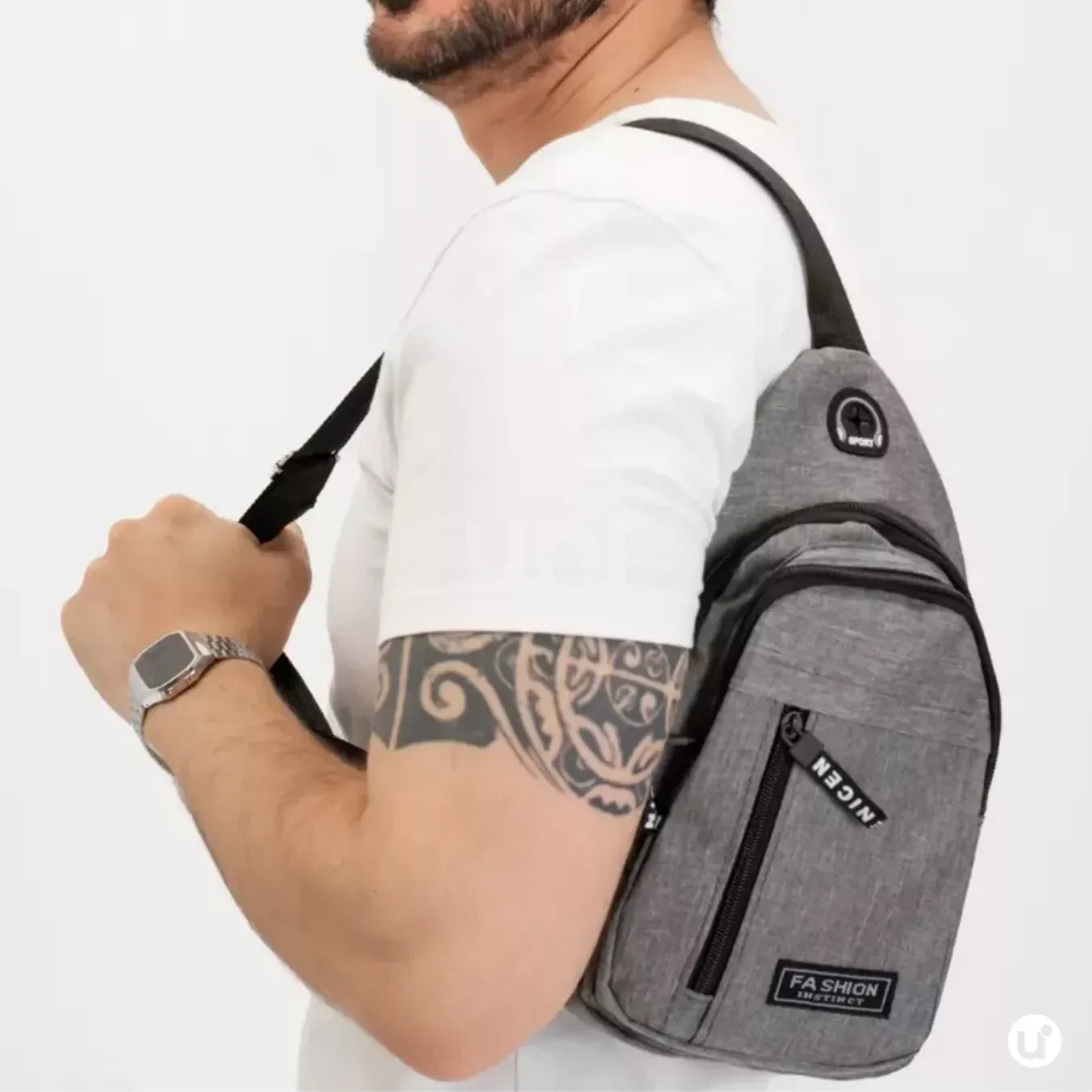 Mochila Transversal Impermeável e Antifurto para Viagem - CrossMove™