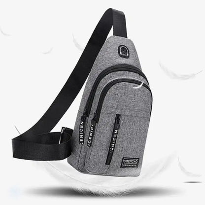 Mochila Transversal Impermeável e Antifurto para Viagem - CrossMove™