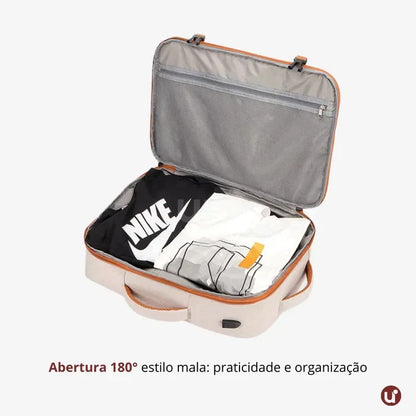 Kit Viagem Premium NovaTech™ + Qualis™ – Mochila 32-40 L + Mala 55x35x25 cm