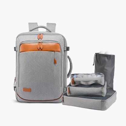 Mochila de Viagem 40L Expansível + 3 Necessaires Grátis