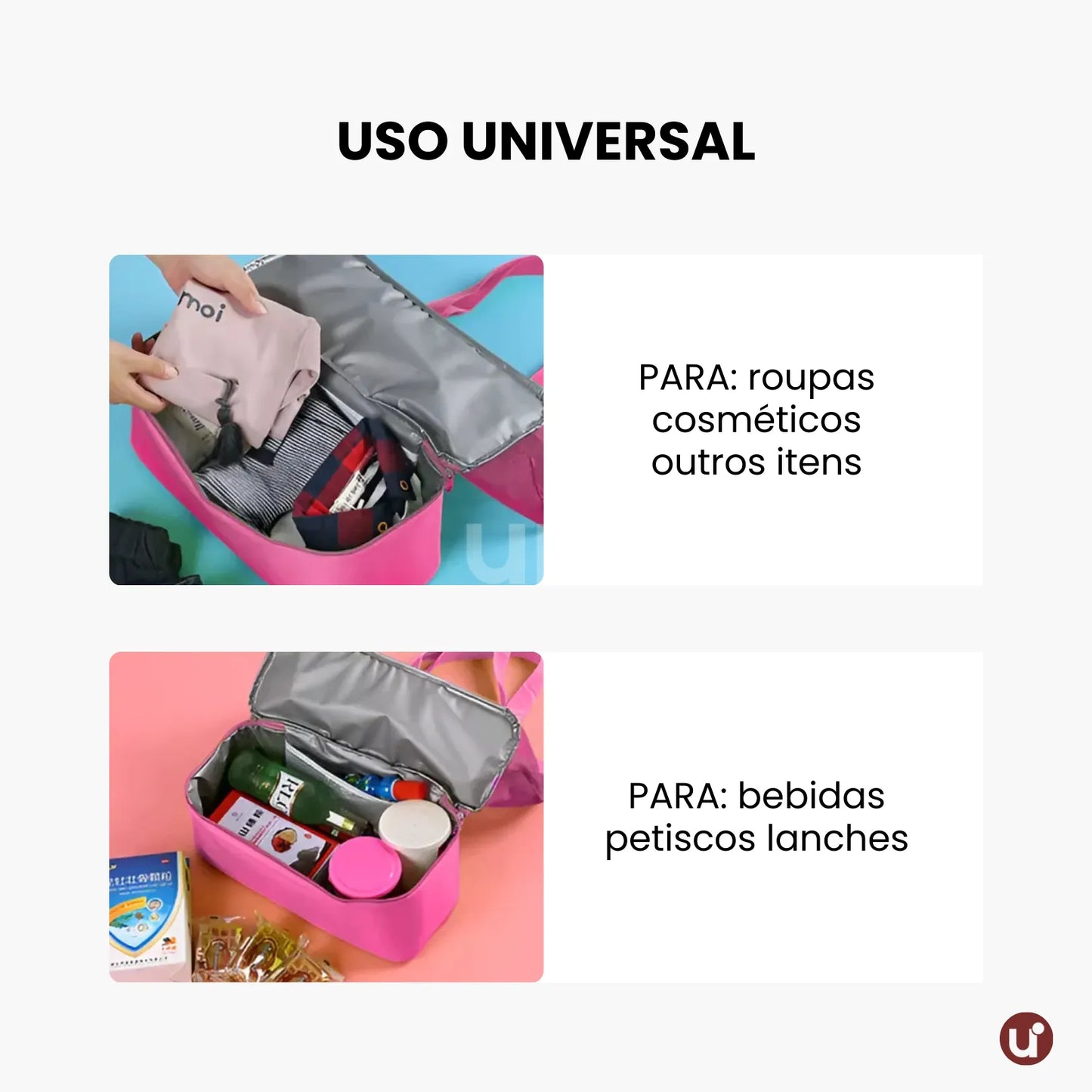 Bolsa de Praia Térmica 2 em 1 com Cooler Integrado - Uni Summer