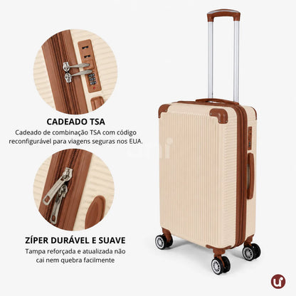 Kit de Viagem NovaTech™ Completo — Mala + Mochila Combinando