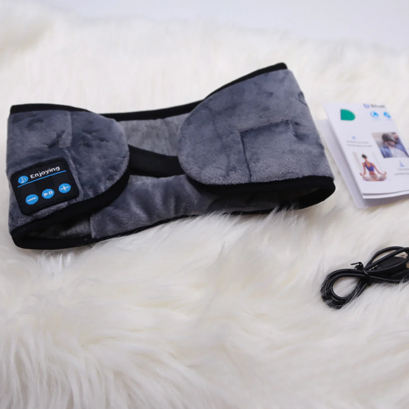 Máscara de Dormir Bluetooth com Fone e Blackout Total - Sono Profundo