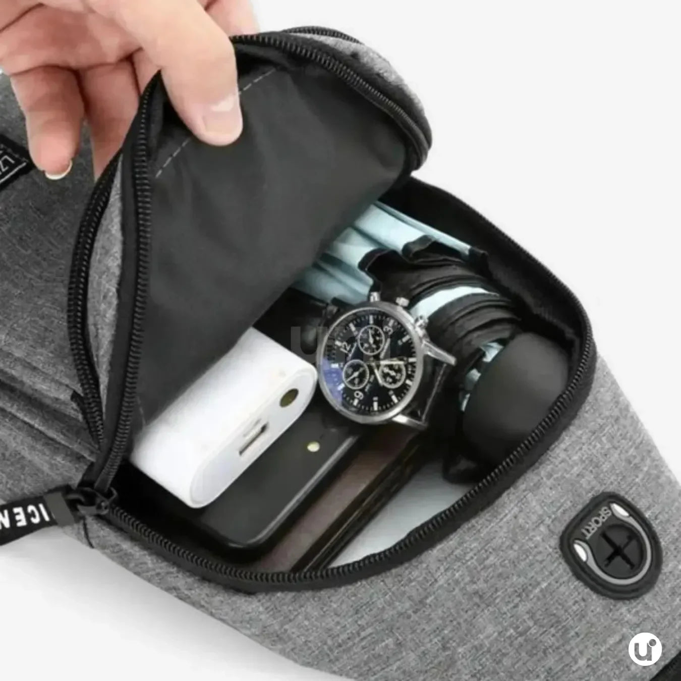 Mochila Transversal Impermeável e Antifurto para Viagem - CrossMove™