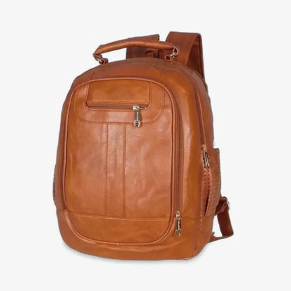 Mochila Feminina de Couro Antifurto para Notebook 15" Impermeável