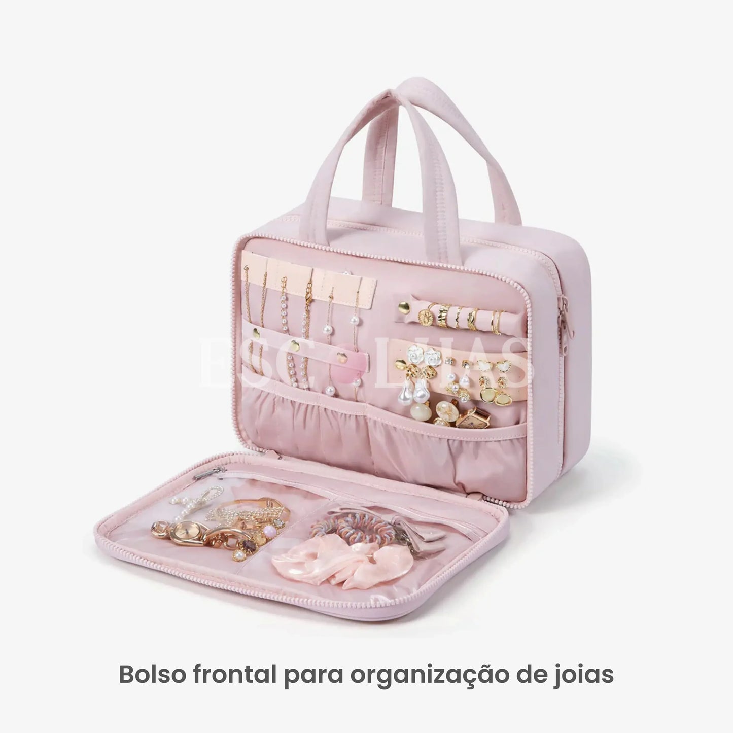 Nécessaire Porta-Joias e Higiene Multifuncional - BeautyVoyage™ 2.0