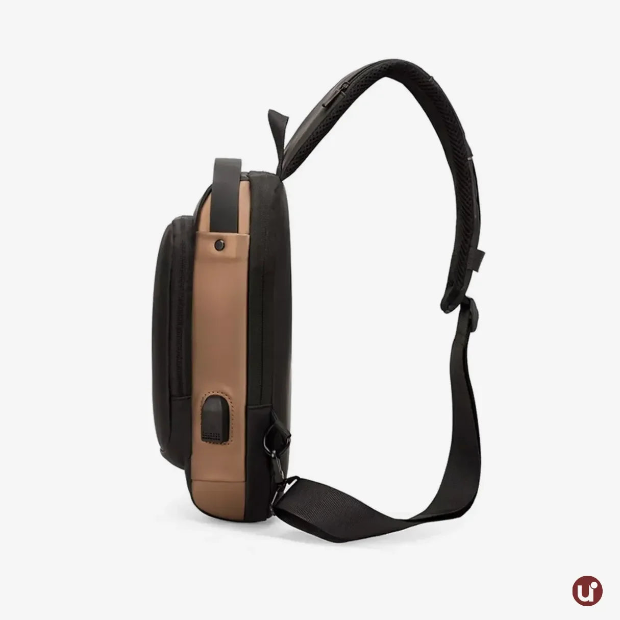 Bolsa Transversal Antifurto Impermeável com Cadeado e USB - SecureCarry™