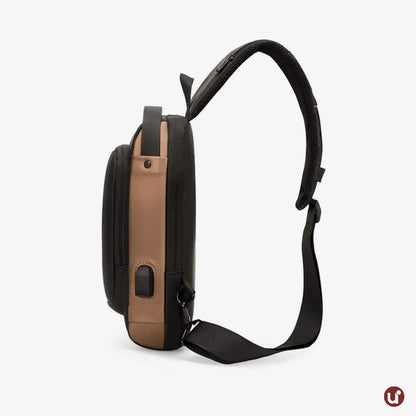Bolsa Transversal Antifurto Impermeável com Cadeado e USB - SecureCarry™