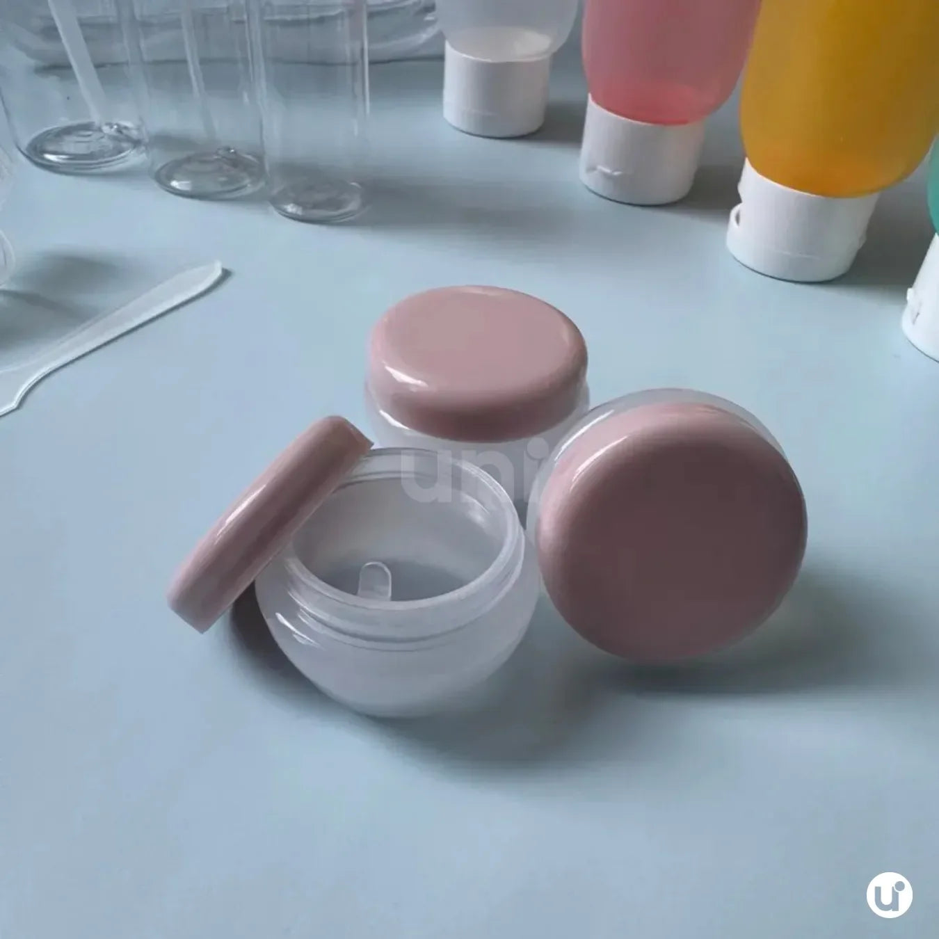 Kit de Frascos para Viagem 11 Peças Antivazamento com Necessaire Transparente