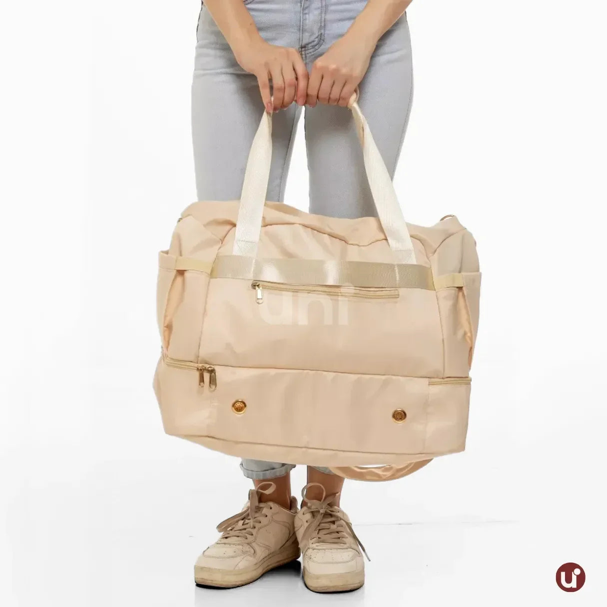 Kit Bolsa de Viagem e Academia Feminina 2 Peças com Porta-Sapatos - JenniBag™