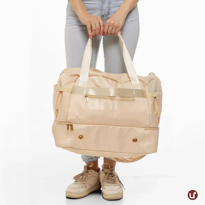 Kit Bolsa de Viagem e Academia Feminina 2 Peças com Porta-Sapatos - JenniBag™