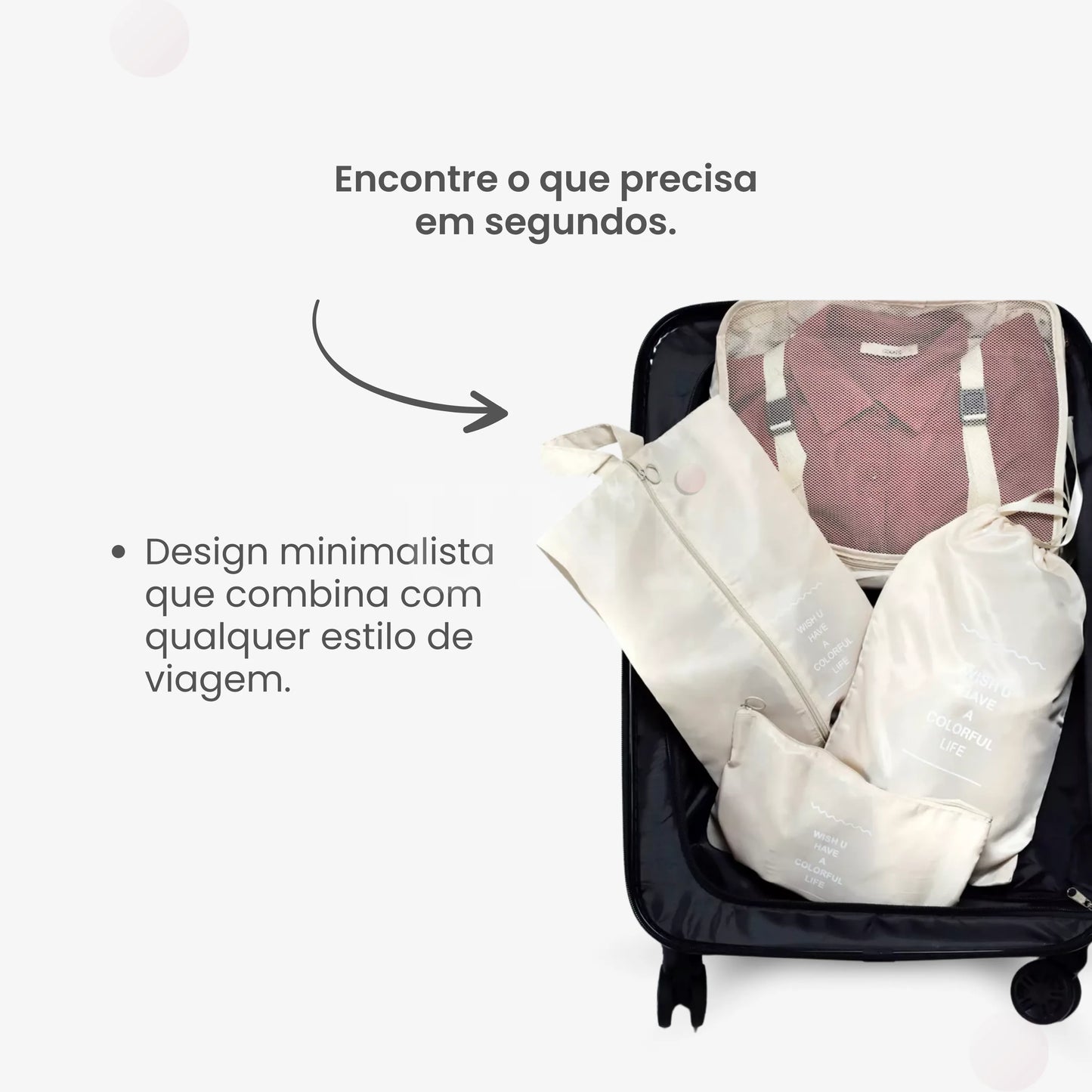 Kit Organizador de Mala 8 e 10 Peças VibePack™ - Impermeável