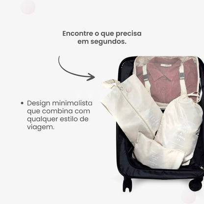 Kit Organizador de Mala 8 e 10 Peças VibePack™ - Impermeável