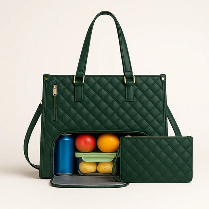 Bolsa Tote Feminina 3 em 1 para Notebook e Térmica - WorkChic™