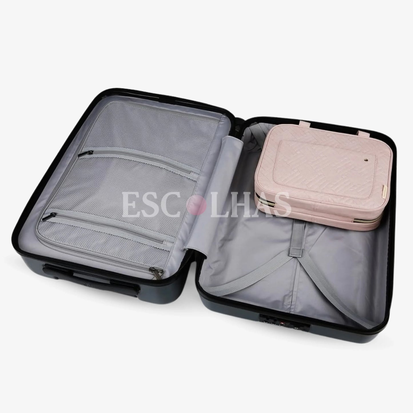 Necessaire de Viagem Dobrável com Gancho Metálico BeautyVoyage™ LITE