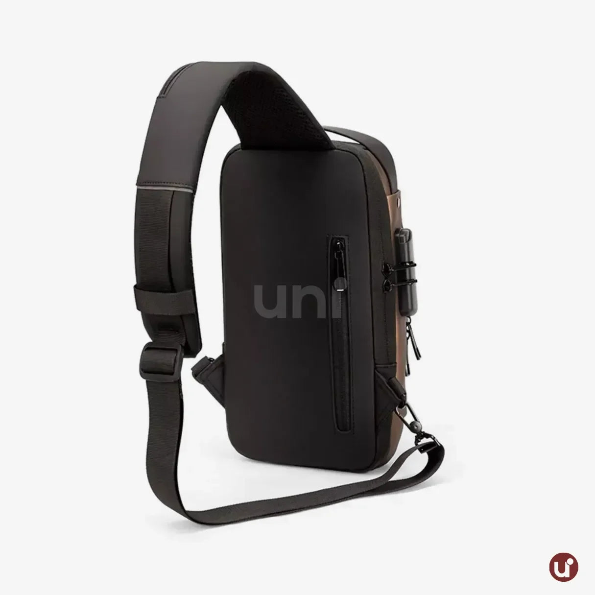 Bolsa Transversal Antifurto Impermeável com Cadeado e USB - SecureCarry™