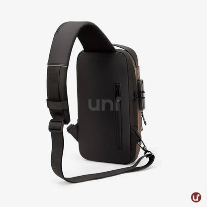 Bolsa Transversal Antifurto Impermeável com Cadeado e USB - SecureCarry™