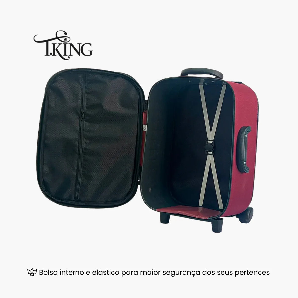 Mala de Bordo 10kg Padrão ANAC Leve e Resistente - T.King