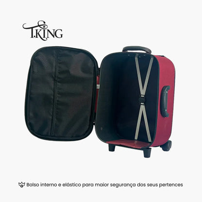 Mala de Bordo 10kg Padrão ANAC Leve e Resistente - T.King