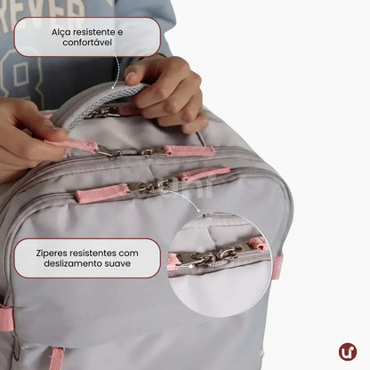 Mochila de Viagem Mala de Bordo Impermeável com Abertura 180° - RoyalViolet™