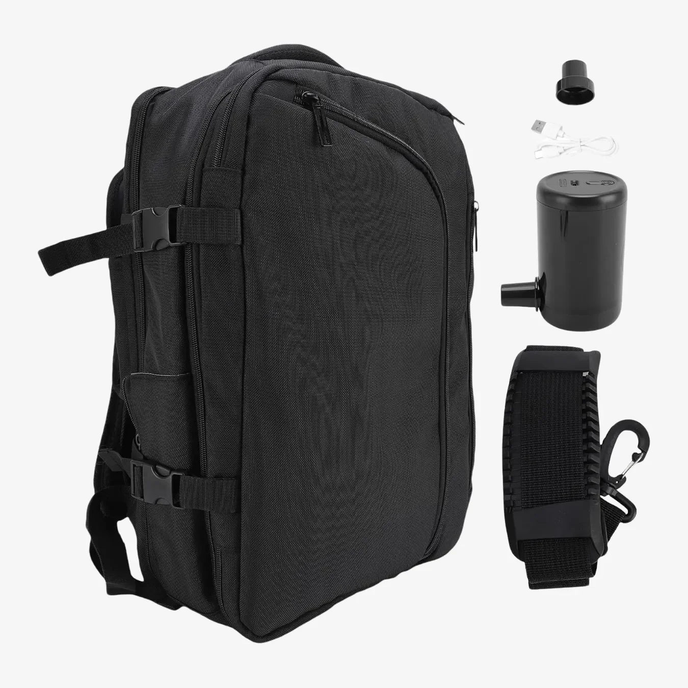 Mochila de Viagem com Compressão a Vácuo 55L Impermeável - AirLuxePack™