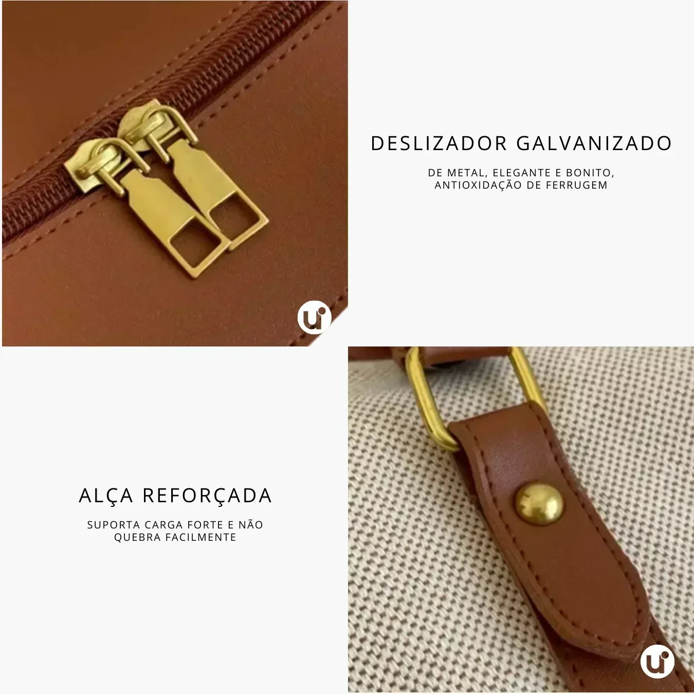 Bolsa de Lona Feminina Versátil com Alça de Ombro - Le Classique™