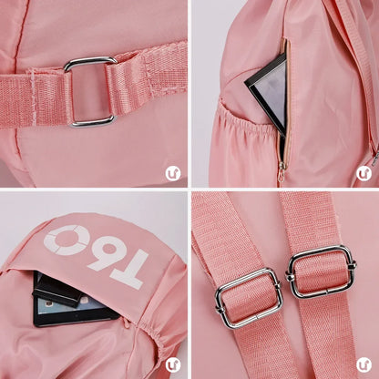 Mochila Saco Esportiva Impermeável com Bolso Antifurto - T60