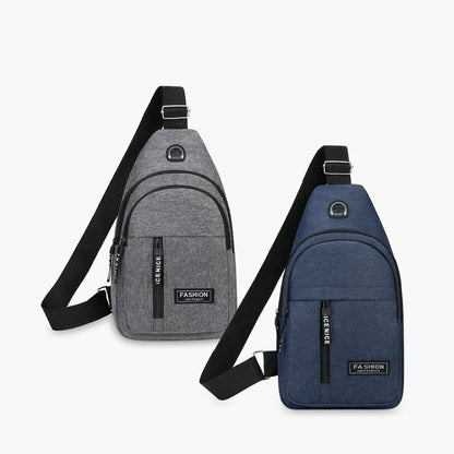 Mochila Transversal Impermeável e Antifurto para Viagem - CrossMove™