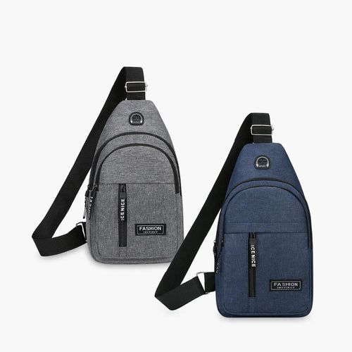 Mochila Transversal Impermeável e Antifurto para Viagem - CrossMove™