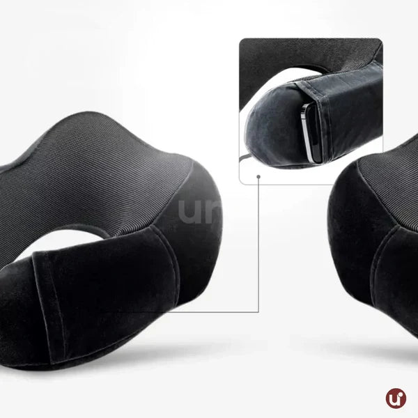 Almofada de Pescoço para Viagem Memory Foam - Kit Conforto 3 Peças