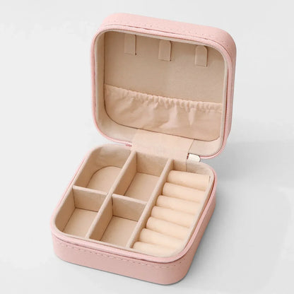 Porta-Joias de Viagem Portátil com Divisórias e Forro de Veludo - BellaBox®