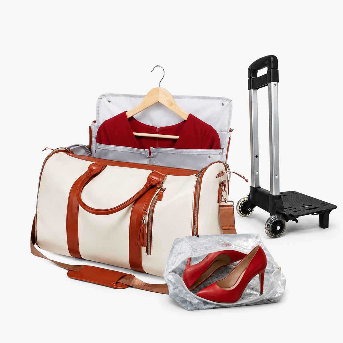 Mala de Bordo 10kg JetSetFemme™ - A Bolsa de Viagem Anti-Amasso