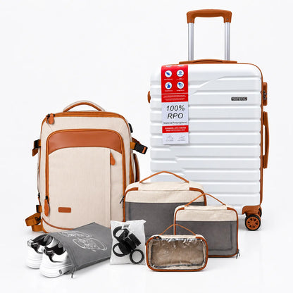 Kit de Viagem Completo NovaTech™ - Mala de Bordo e Mochila