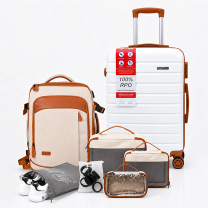 Kit de Viagem Completo NovaTech™ - Mala de Bordo e Mochila