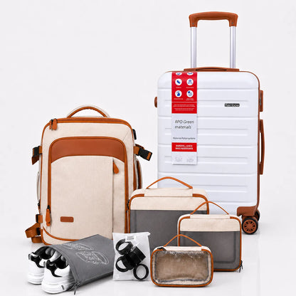 Kit de Viagem Completo NovaTech™ - Mala de Bordo e Mochila
