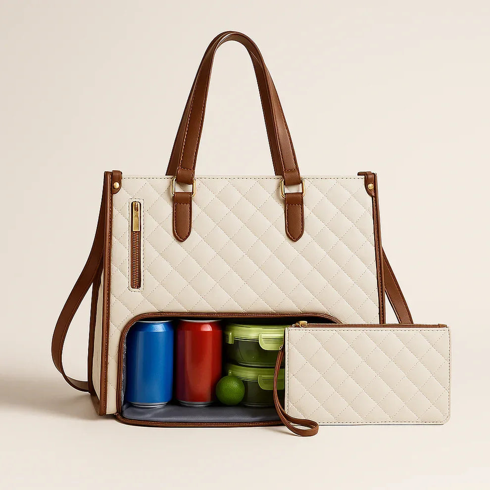 Bolsa Tote Feminina 3 em 1 para Notebook e Térmica - WorkChic™