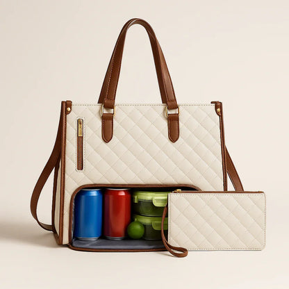 Bolsa Tote Feminina 3 em 1 para Notebook e Térmica - WorkChic™