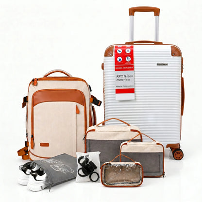 Kit de Viagem Completo NovaTech™ - Mala de Bordo e Mochila