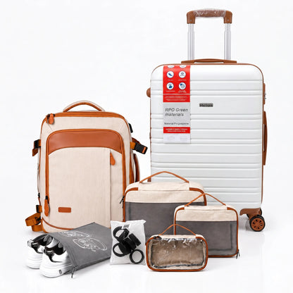 Kit de Viagem Completo NovaTech™ - Mala de Bordo e Mochila