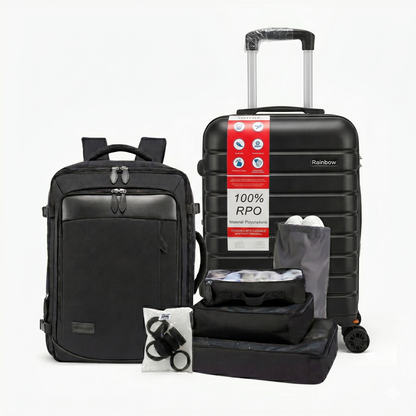 Kit de Viagem Completo NovaTech™ - Mala de Bordo e Mochila