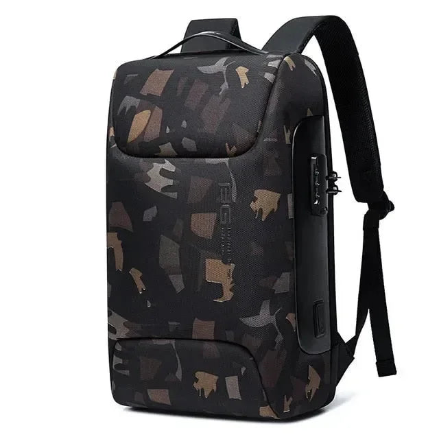 Mochila Executiva Antifurto para Notebook 15.6" Impermeável - DunePrime™