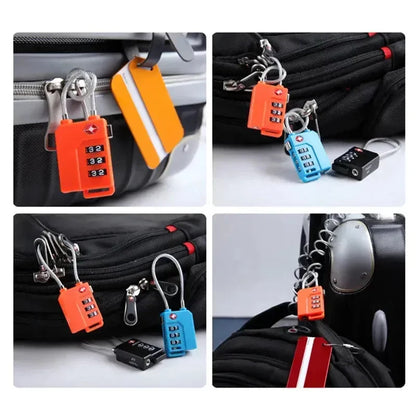 Cadeado para Mala de Viagem com Cabo de Aço e Senha - ProMaster™
