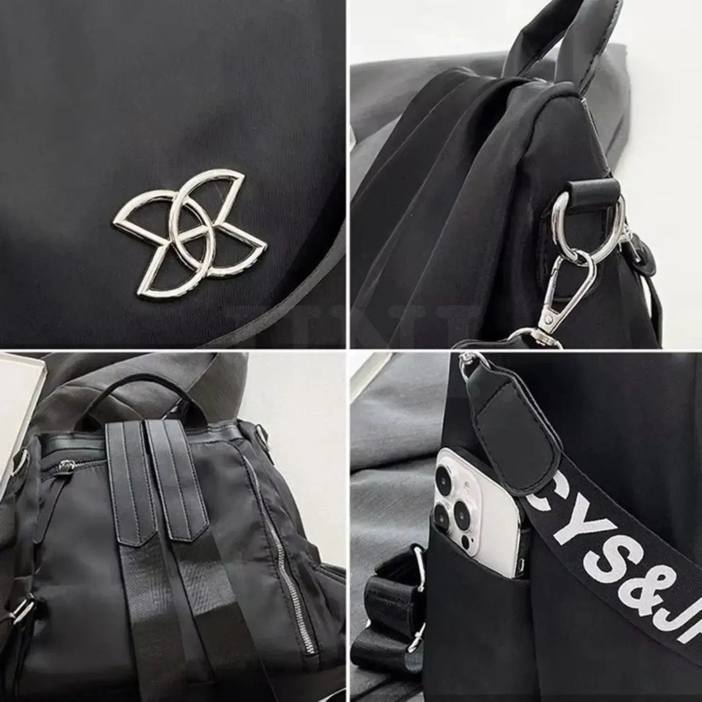 Bolsa Mochila Feminina Antifurto Impermeável - ChicSafe™