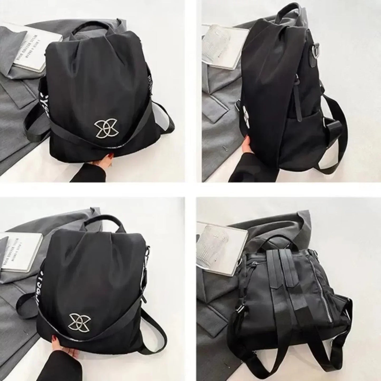 Bolsa Mochila Feminina Antifurto Impermeável - ChicSafe™