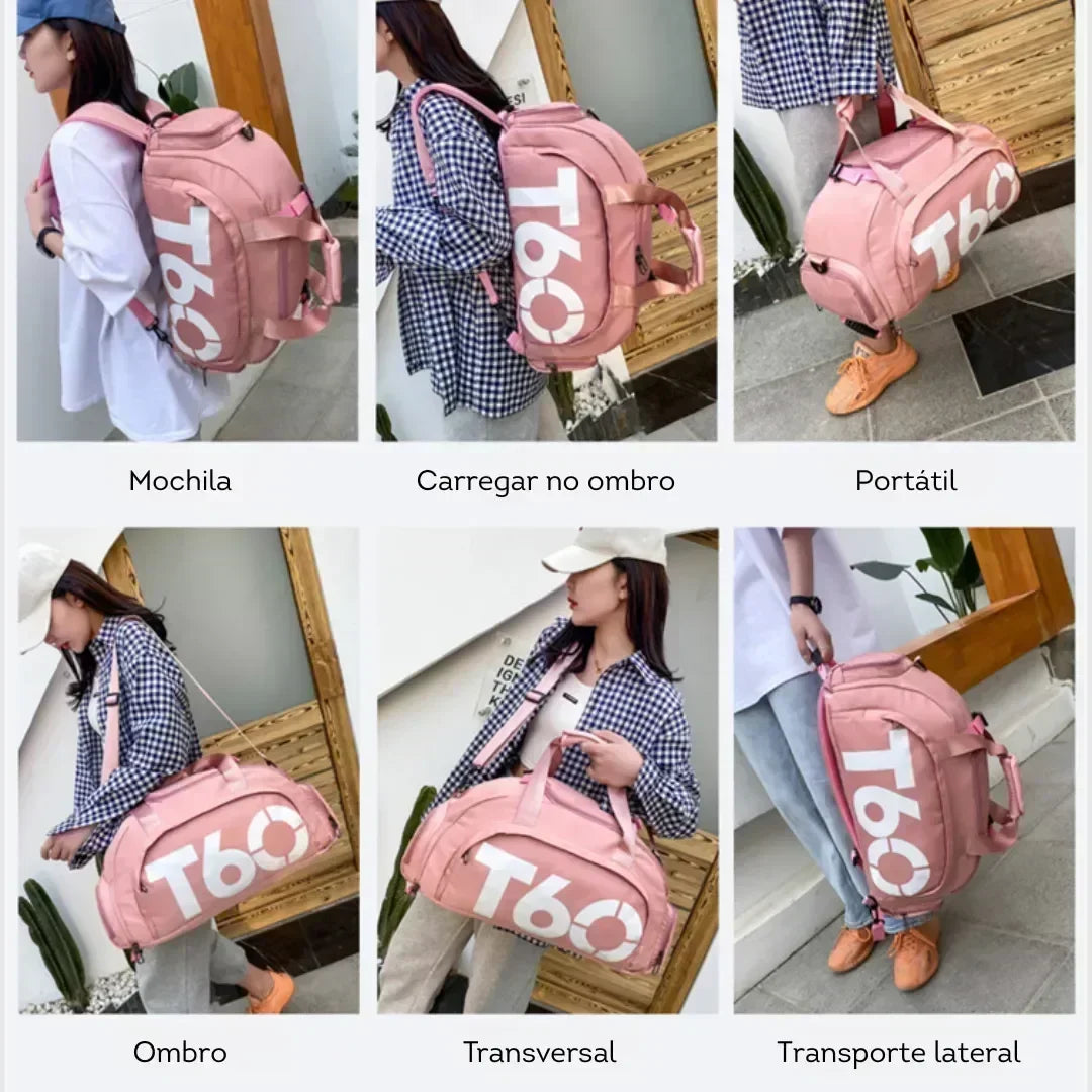 Bolsa de Viagem e Academia 4 em 1 Impermeável 60L - T99 Bag