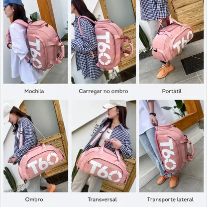 Bolsa de Viagem e Academia 4 em 1 Impermeável 60L - T99 Bag